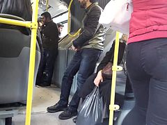 Turkish milf big ass in bus