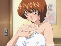 Amazing sex with a horny anime babe with huge tits