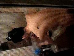 Korean neighbor chick washes her tight body - spy camera video