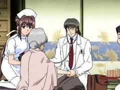 Sexy hentai nurse enjoying erotic massage