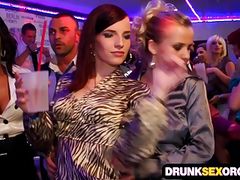 Boozed cock hungry chicks in the club