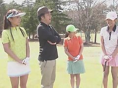 Subtitled uncensored HD Japanese golf outdoors exposure