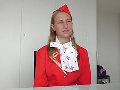 Russian Air hostess fucked