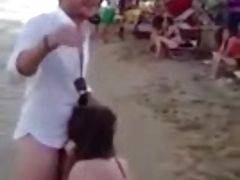 blowjob at beach party