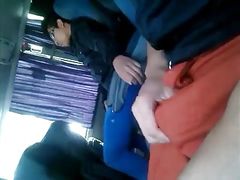 2 horny guys in the bus